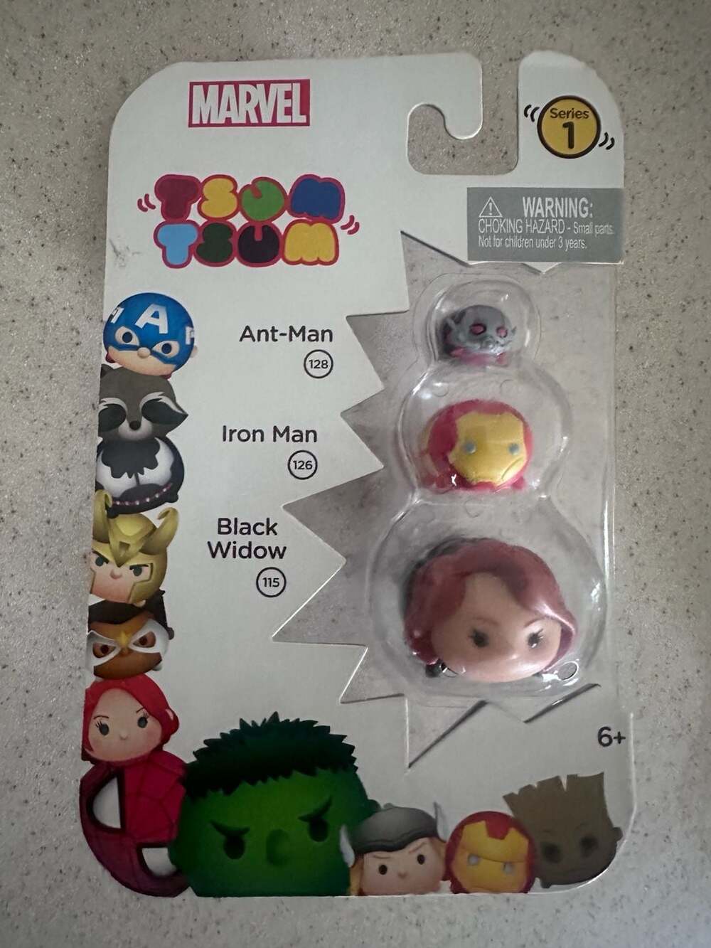 Marvel Tsum Tsum Series 1 3-Pack: Ant-Man, Iron Man, Black Widow